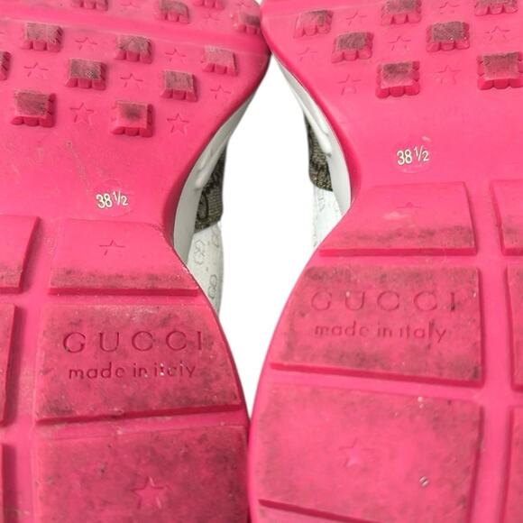 Gucci Rhyton GG Canvas Multi Monogram Low Top Sneakers Runners Size 38.5 - Picture 14 of 14
